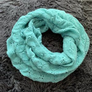 (2 for $6) turquoise knit infinity scarf